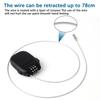 Retractable Cable Lock Portable Retractable Stroller Lock Black Backpack Safety Locker Snowboard Security Device for Luggage