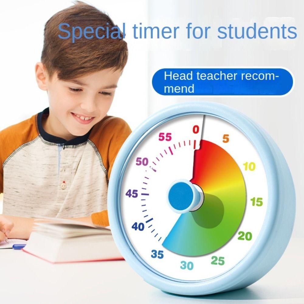 Self-discipline Visual Timer Ultra Silent Classroom Timer Kitchen Timer  Kids Study Tool