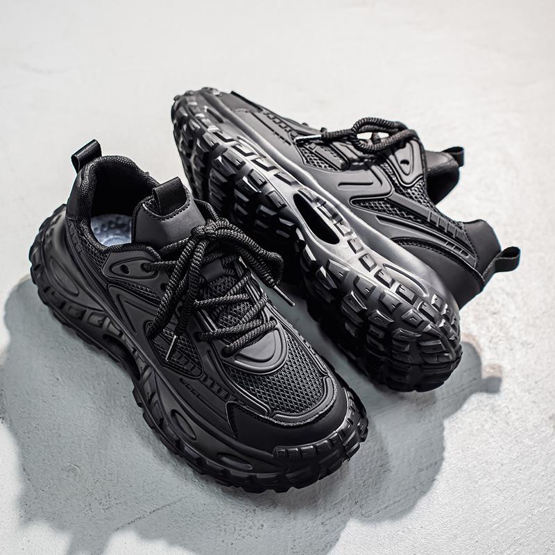 Dad Shoes Mesh Breathable Low Top Comfortable Cold i Sticky Shock Absorbing Sneakers Tire Bottom