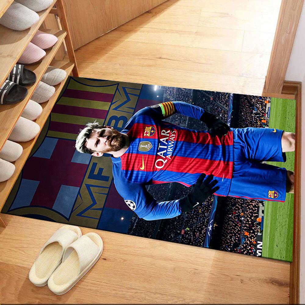 Messi 536 Fußmatten-Design für Eingangsbereich Foyer Wohnzimmer Flur Rutschfester Teppich Anime Bürodekoration Perfektes Geschenk für Valentinstag Hochzeit Geburtstag