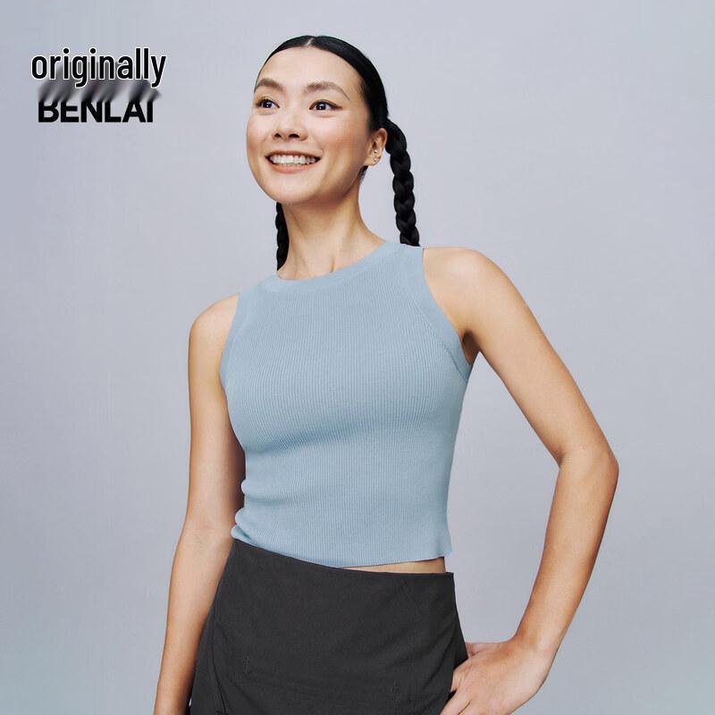 BENLAI Women s Slim-Fit Knit Vest Top L