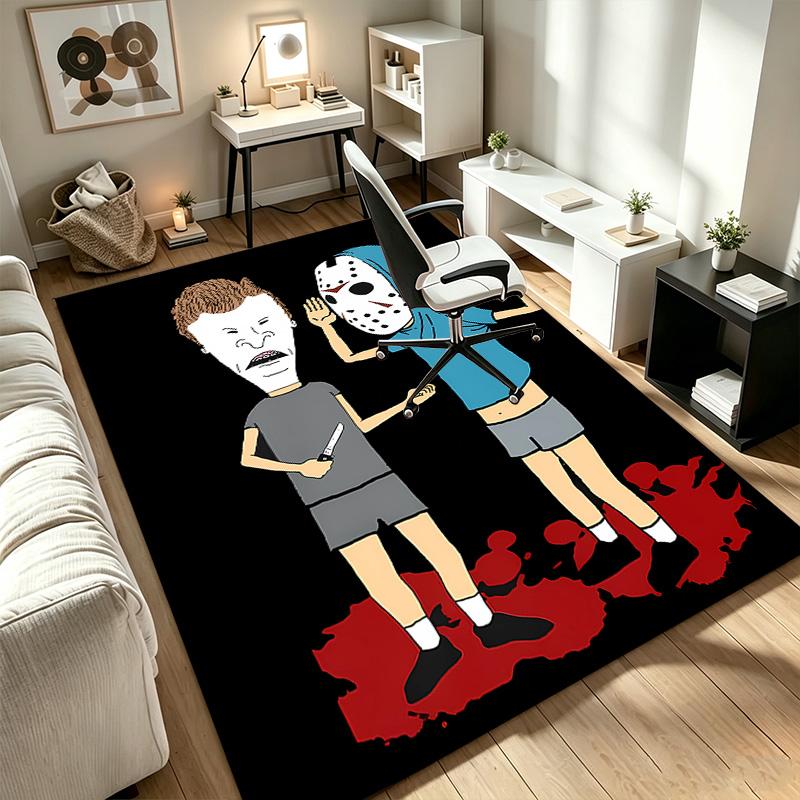 Beavis und Butt-Head Ein Teppich geeignet für Bürostuhlbereiche Wohnzimmer und Computertische perfekt für Heimbüros und ein ideales Weihnachtsgeschenk