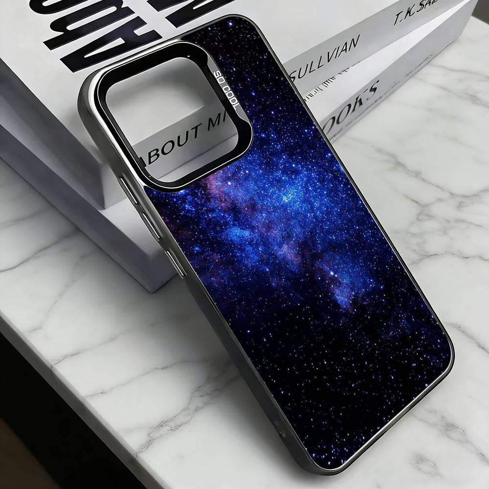 

Space For Galaxy Universe Phone Case For iPhone 17,16,15,14,13,12,11 Plus,Pro Max,XS,Colorful Silver Black Cover iPhone12PROMAX