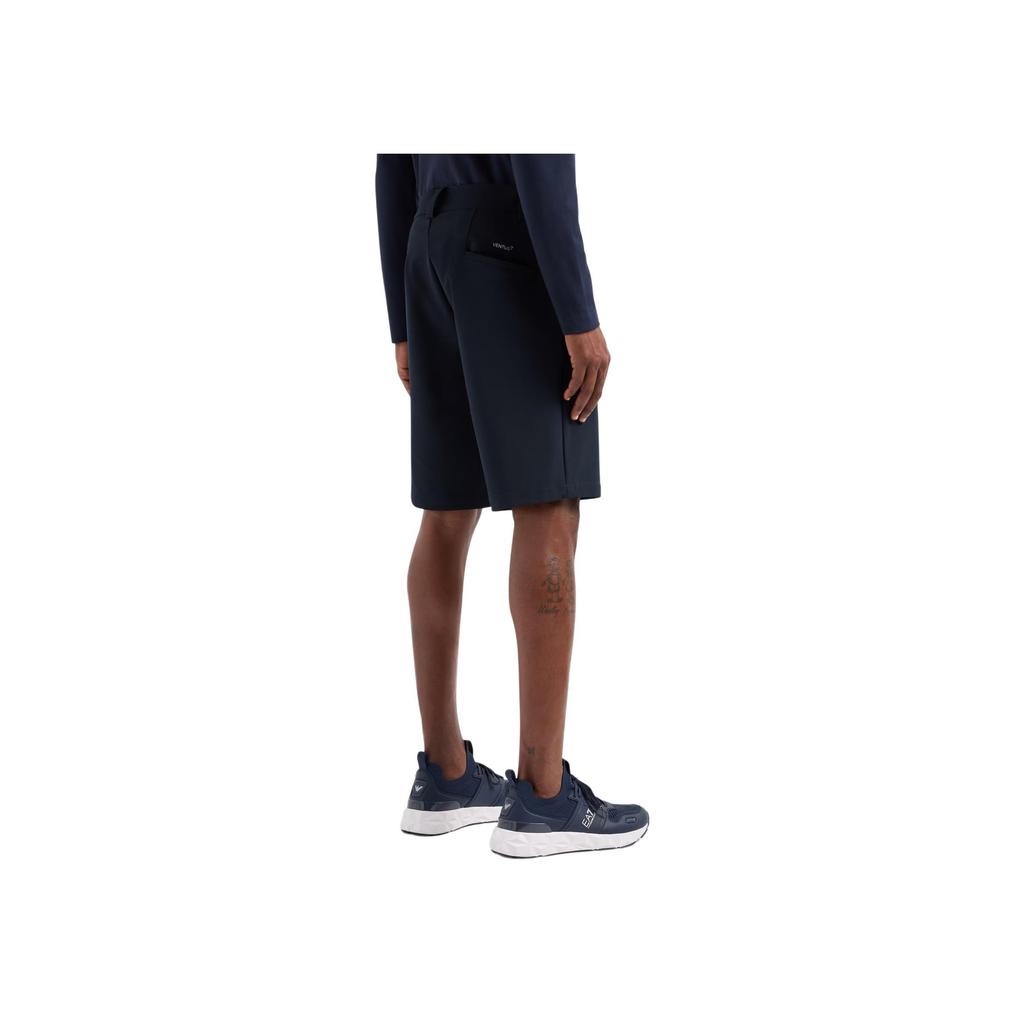 Emporio Armani Solid Color Zippered Three-Quarter Casual Shorts Men shorts Blue 6DPS05-PNGWZ-1562