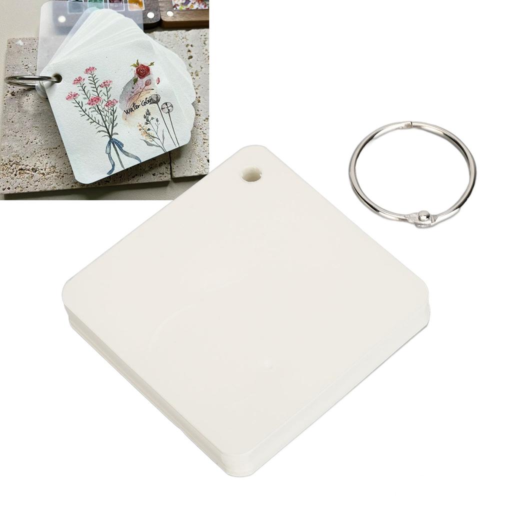 3 buc cărți de pictură în acuarelă, portabile, pentru arta unghiilor, carte de practică pentru acuarelă, carte de buzunar pentru mână Sma