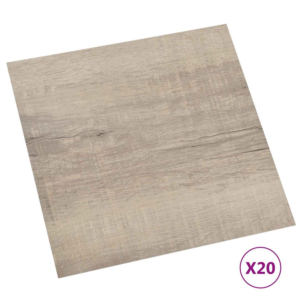 Self Adhesive Floor Planks 30.5 x 30.5 cm 20 pcs PVC Reclaimed Wood