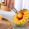 1PC Fruit Shaping Tool Stainless Steel Carving Ball Scooping Gadget Suitable for Watermelon Cantaloupe Reusable Kitchen Prop ZYF