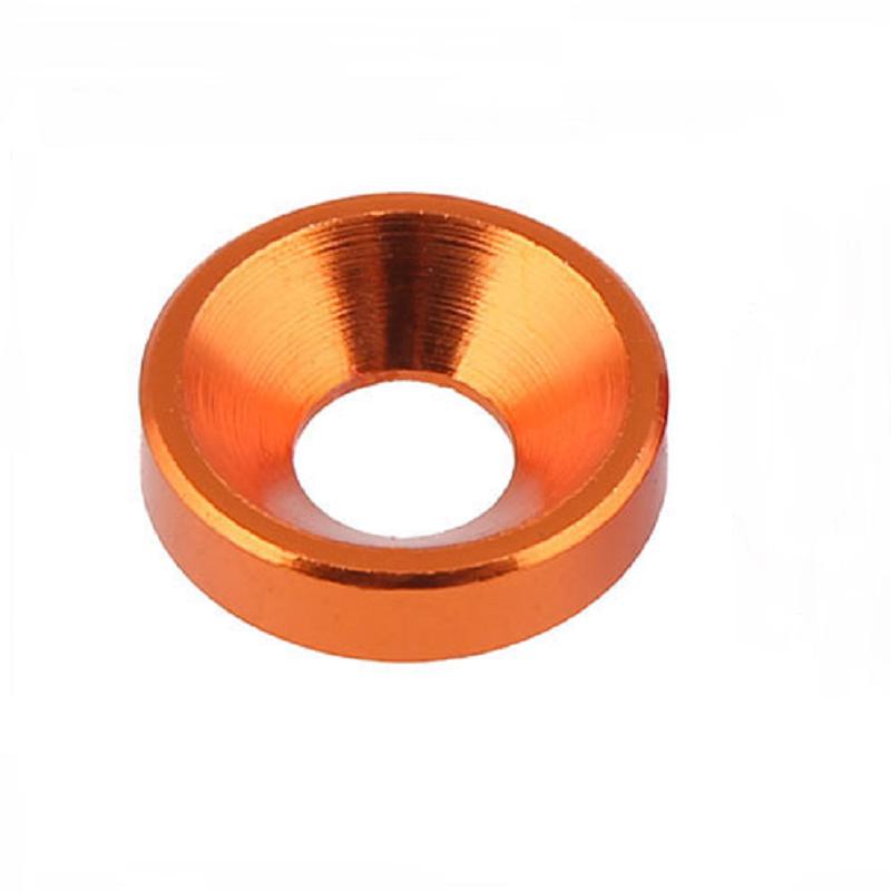 Colored CNC Anodized Aluminum Alloy Countersunk Washers for Computer Cases and Toy Models - M2 M3 M5 Sizes