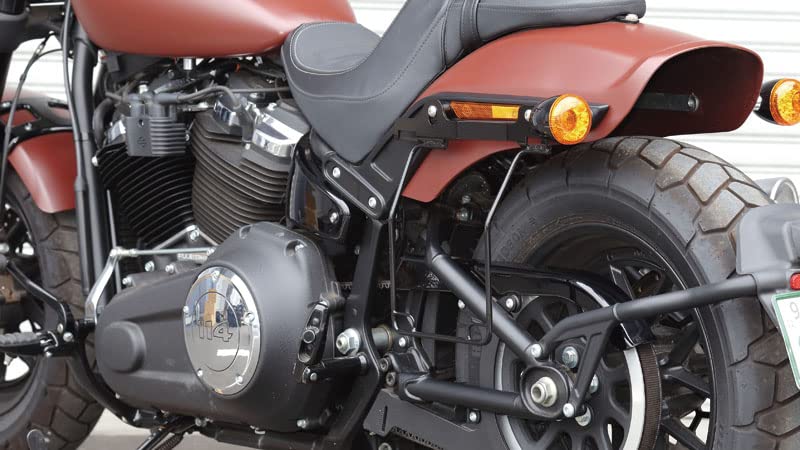 Kijima Bike Parts Saddle Bag Support Steel Can Be Used with DHW Left Side Type Black FXFB('18-) All-in-One HD-07909