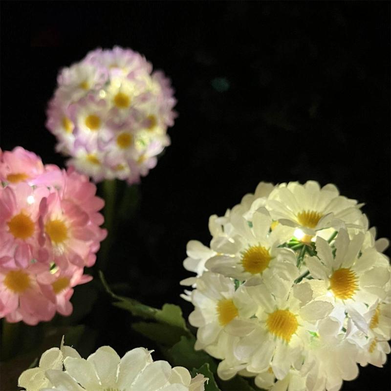 Creative Garden Yard Patio Decorative Solar Flower Lamp Waterproof Wireless LED Light Waterproof Lawn Outdoor Orname