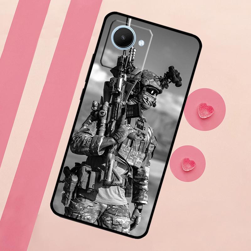 Military Army Special Forces For Realme 15 Pro 10 11 12 13 14 Pro Plus GT7 C67 C65 C63 C61 C55 C53 C51 C35 C71 C75 Case