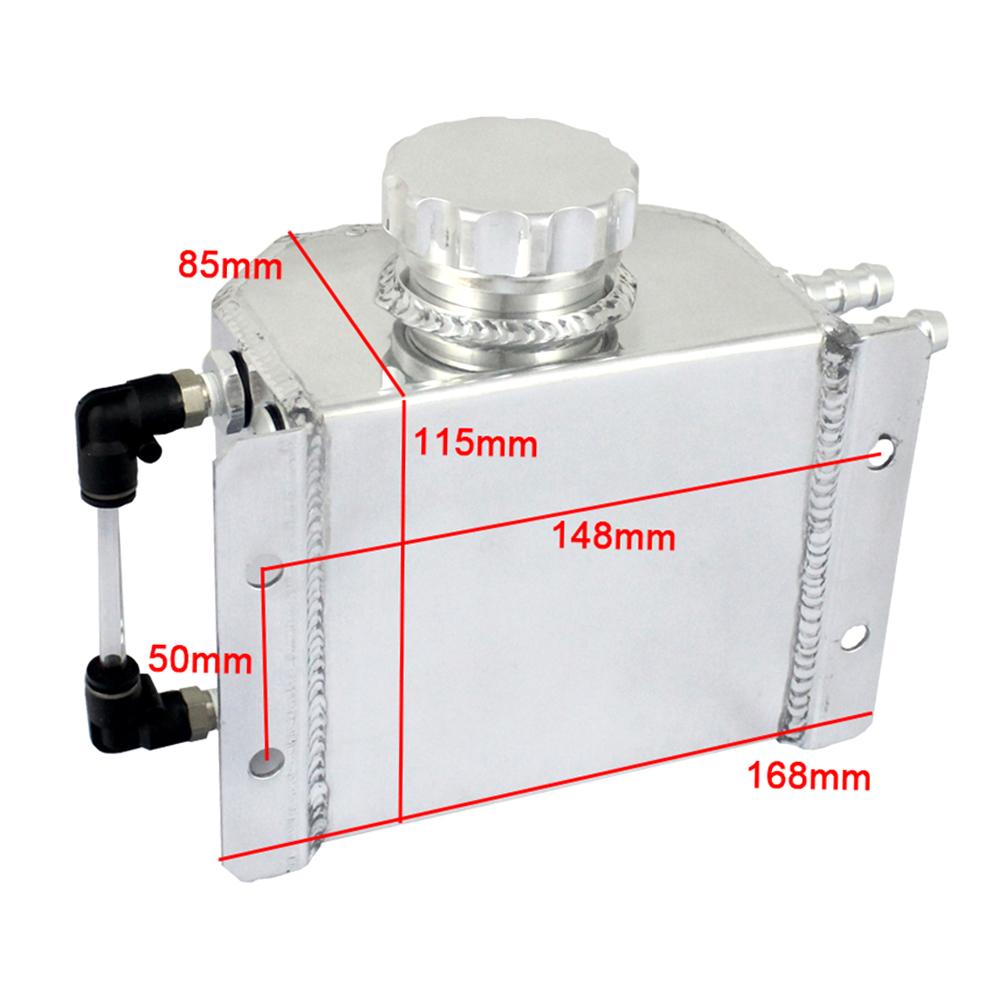 Car Engine Oil Catch Container, 1L Aluminum Storage Container with Lid to Reduce Carbon Deposits and Extend Engine Life,