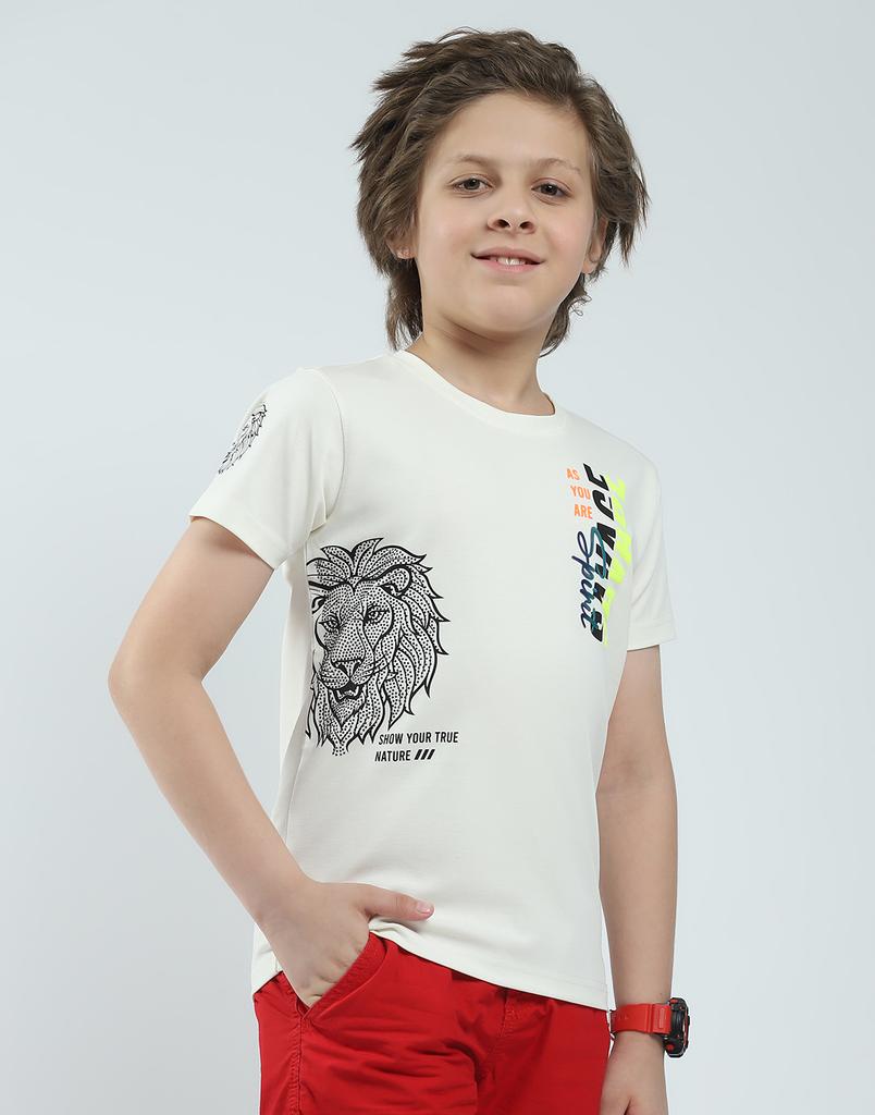 MONTE CARLO Boys Printed Round Neck T-Shirt
