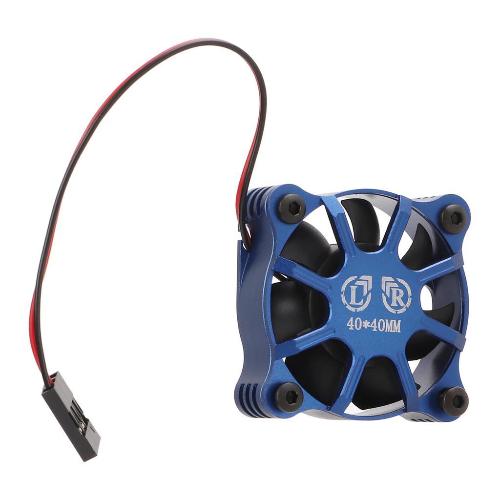 Motor Cooling Fan Aluminum Alloy Fast Heat Dissipation RC Cooling Fan with Metal Mesh Cover for 1 10 1 12 1 8 RC Car