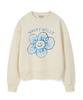 Wacky Willy Women'S Big Lily Graphic Sweatshirt Cream