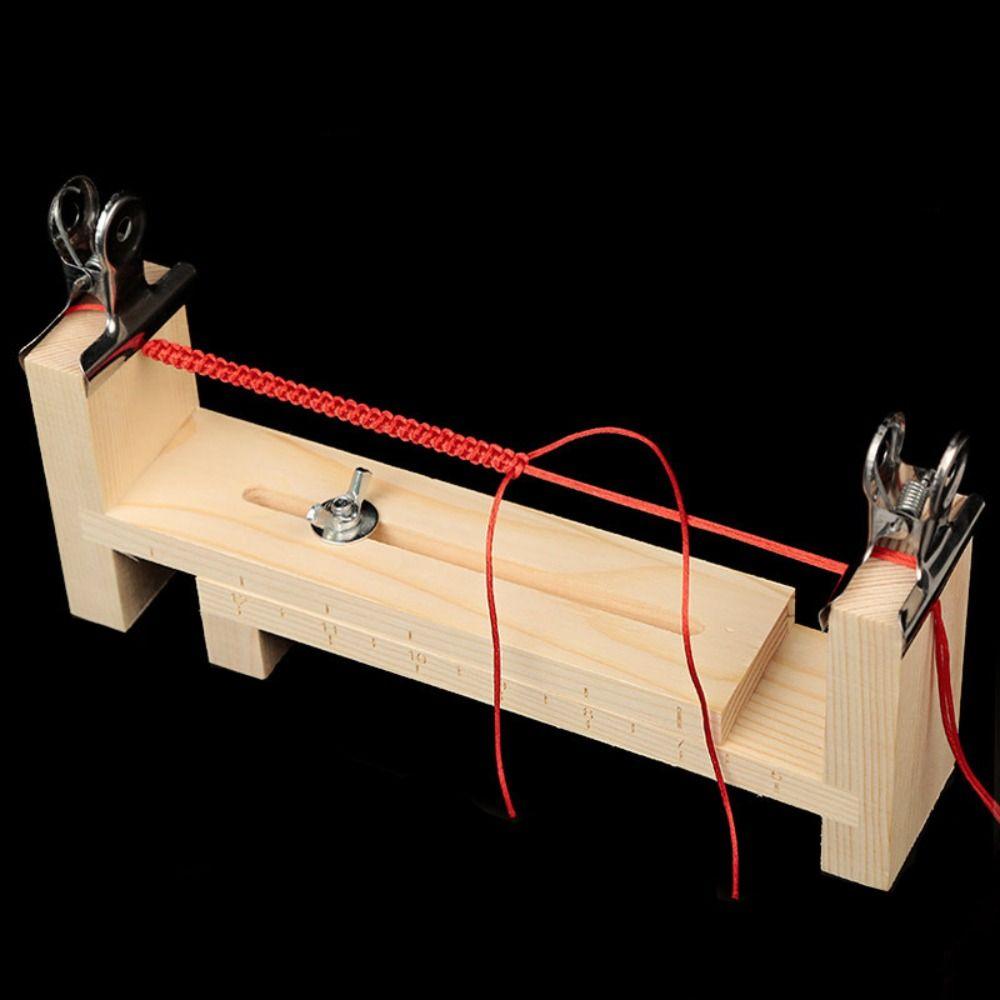 Workbench with Clamps Jigs Rope Braiding Tool Wristband Maker Rope Fixing Tool Bracelet Weaver Tool