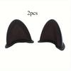 2PCS Motorcycle Helmet Decoration Cat Ear Cute Car Decoration Sticker Motorcycle Helmet Decoration (cat Ear Shaped Bread)