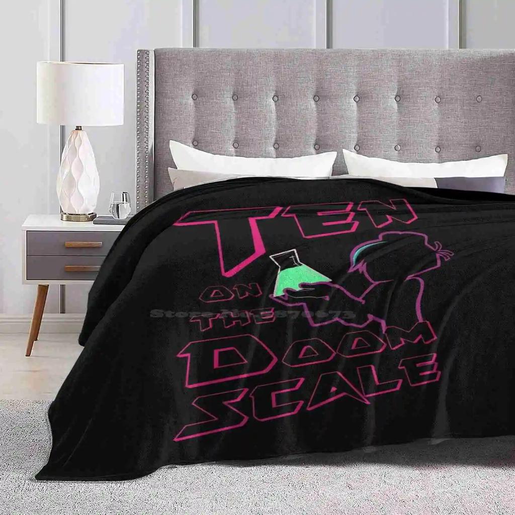 Varian-Ten On The Doom Scale Super Warm Soft Blankets Throw On Sofa/Bed/Travel Varian Rta Rts Neon Aesthetic Tumblr Cartoon