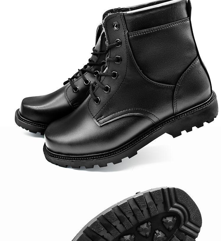 Herren-Schneestiefel aus Vollrindleder mit Wollfutter – Hohe, warme, kältebeständige Winterlederschuhe