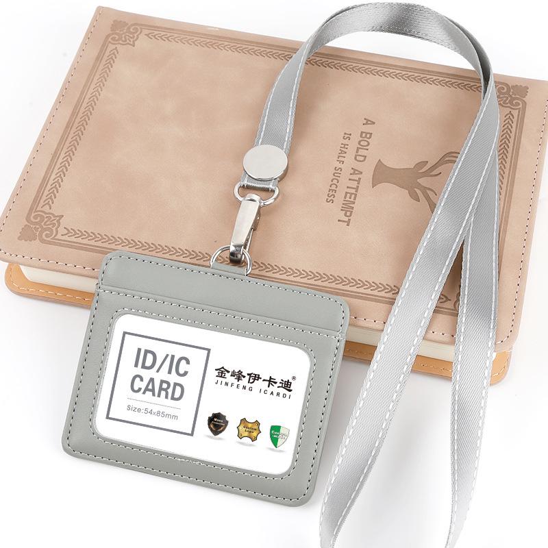 Γνήσιο Δερμάτινη Θήκη Ταυτότητας & Καρτών με Κορδόνι για Εργασία, Φοιτητές & Κάρτες Λεωφορείου