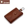 Men's Genuine Leather Large Capacity Key Holder - Multi-functional Waist Hanging Key Case for Home Use