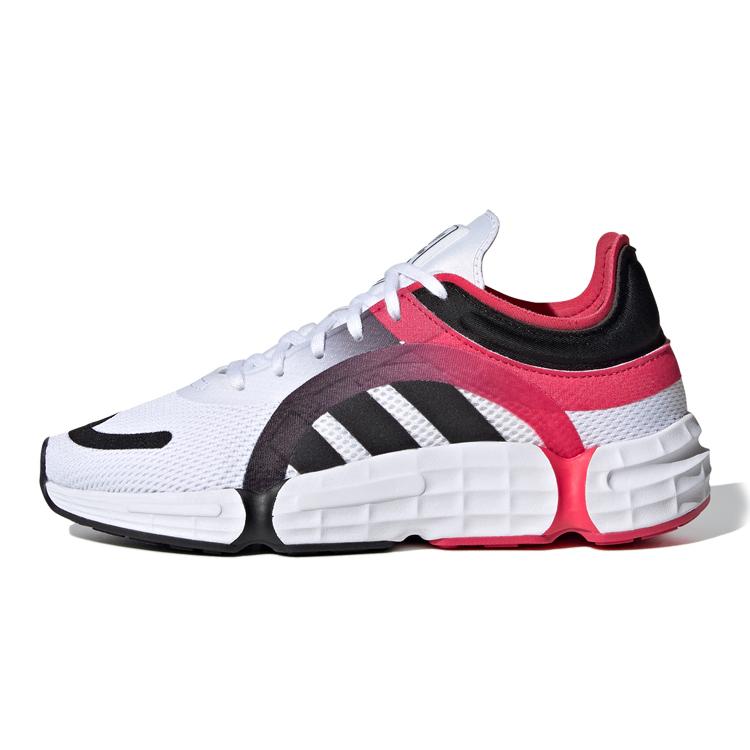 Adidas Originals Sonkei J Cushioning Slip Resistant Low top Kids Lifestyle Shoes White Black Pink FW0493