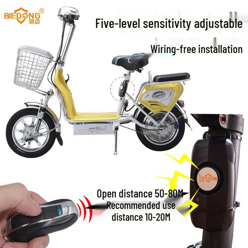 Waterproof Rechargeable Anti-Theft Vibration Alarm for Bikes and Motorcycles