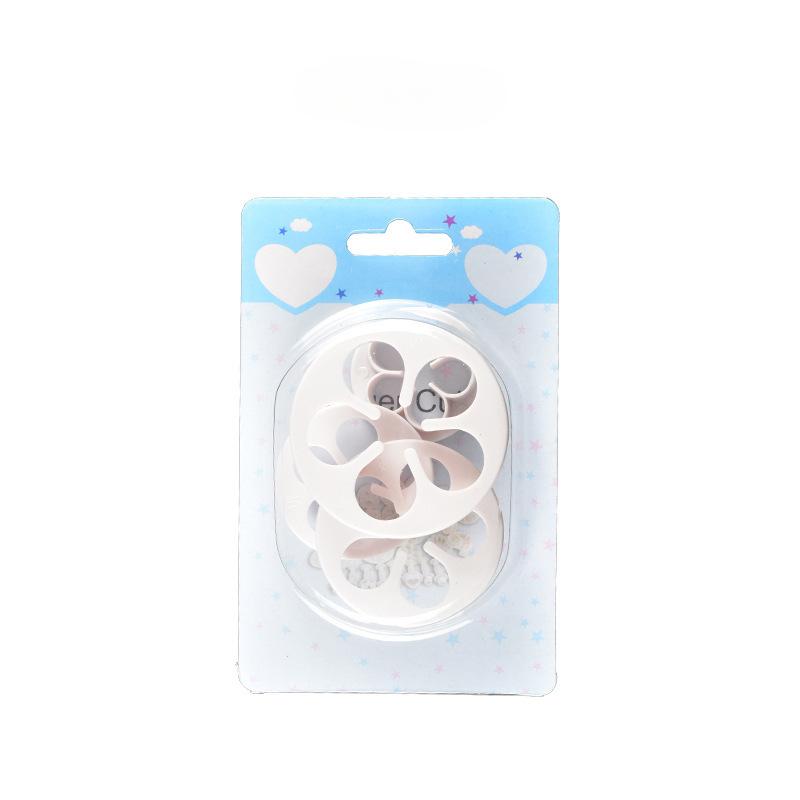 4pcs Sessile Plum Blossom Cutting Mold, Cake Mold, Simulated Baking Mold