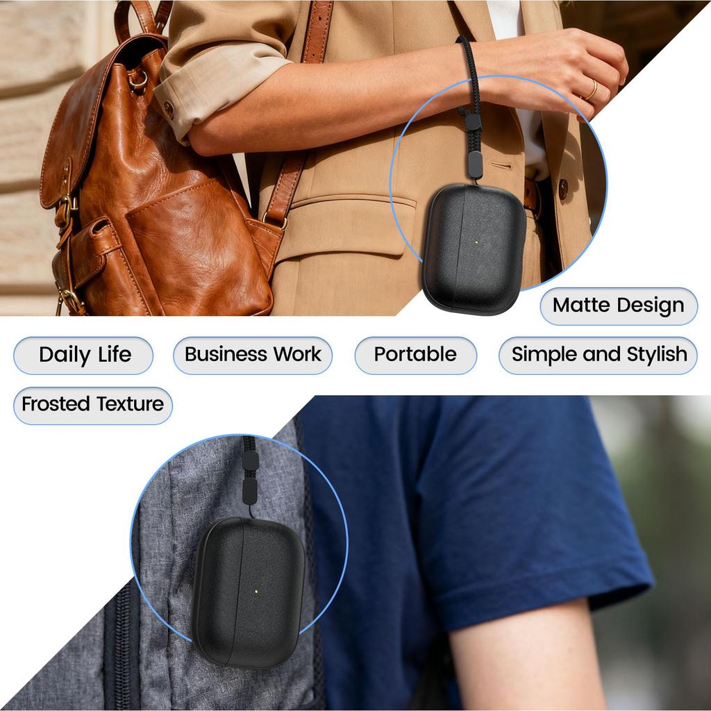 Nouveau Étui pour écouteurs AirPods Pro 3 Texture cuir Pour AirPods Pro 3ème génération Étui de protection avec cordon pour AirPods Pro3