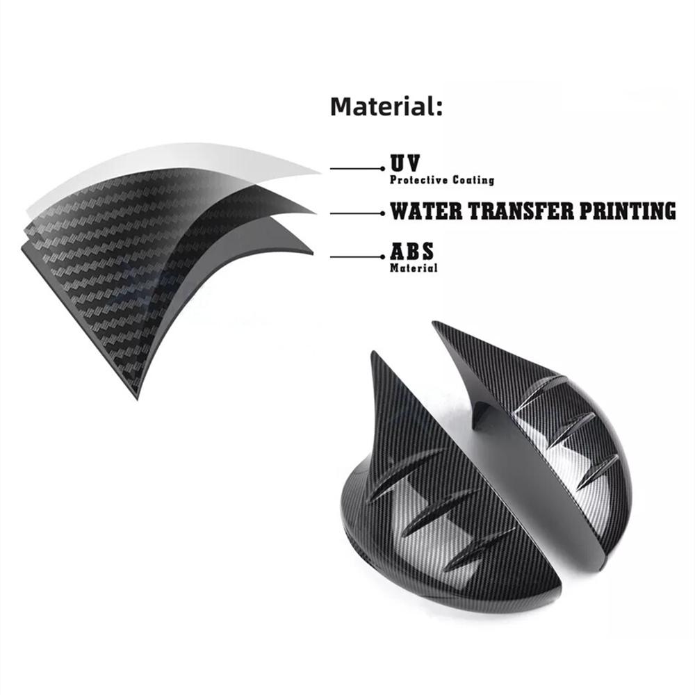 Carbon Fiber Mirror Cover Caps For 2022-2025 Honda Civic