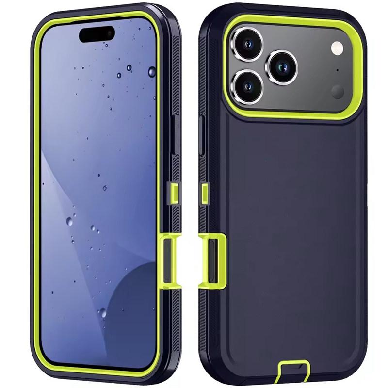 Armor Shockproof Defender Phone Case For iphone 11 12 13 14 15 16 17 Pro Max X XS XR XSMAX 16E 17AIR Hard PC+TPU Back Cover