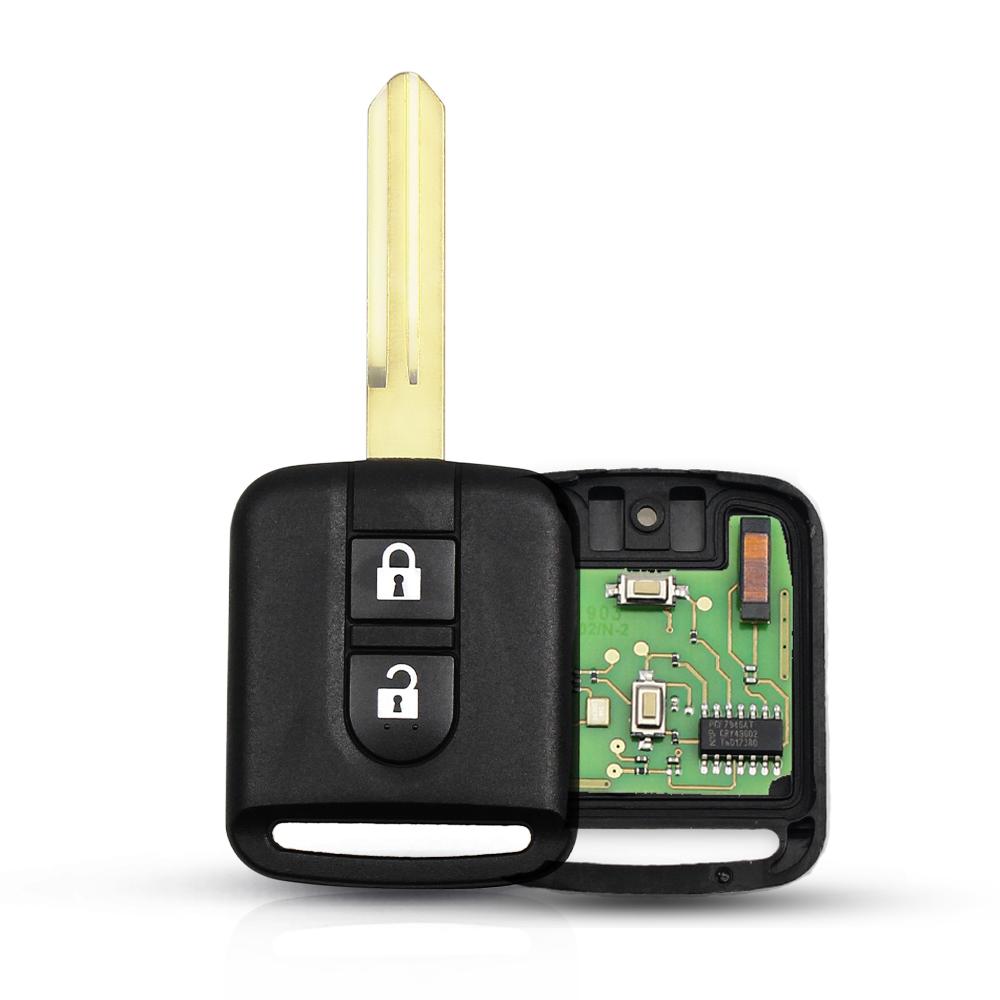 KEYYOU 433Mhz For Nissan Elgrand X-TRAIL Qashqai Navara Micra Note NV200 2 Buttons ID46 Chip Remote Car Key Fob 5WK4876 5WK4818