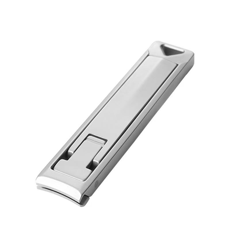 Ultra-Thin Stainless Steel Keychain Nail Clippers with Large Opening