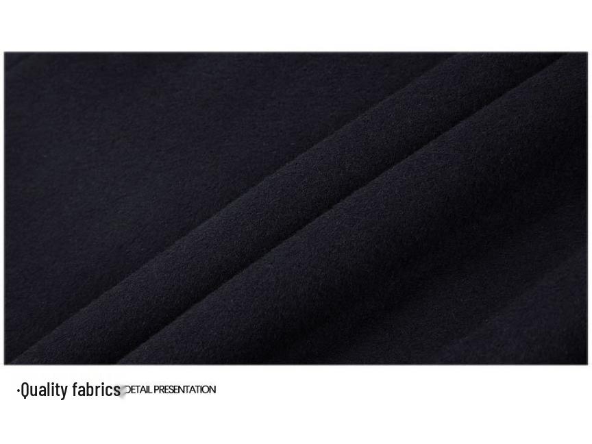 Men's Mid-Length Wool Coat with Detachable Down Liner, Business Lapel Style