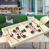 1 Set Fast Sling Puck Game Mini Wooden Hockey Board Speed & Accuracy Testing Chess Piece Catapult Toy Educational