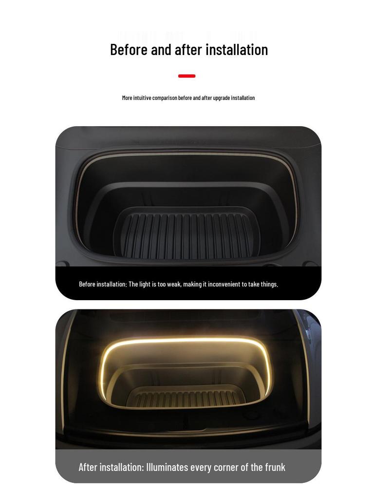 Ambientebeleuchtung für Tesla Model Y3 Frunk – Einfache Installation