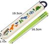 Skater Chopsticks and Chopstick Case Dinosaur Made in Children's Set, Design, Japan, ABS2AM-A