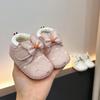 Unisex Non-Slip Toddler Fleece Shoes, Soft Sole, Winter-Ready, for 0-1 Year Olds