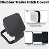 2 Inch Rubber Trailer Hitch Cover, Durable Tow Hitch Covers, Car Exterior Accessories Fits For 2 Inches Hitch Receivers, Hitch Cover Tube Plug Cap