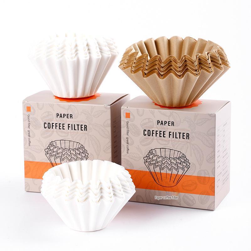 Origami Drip Coffee Filter Paper for Pour-Over Coffee Makers