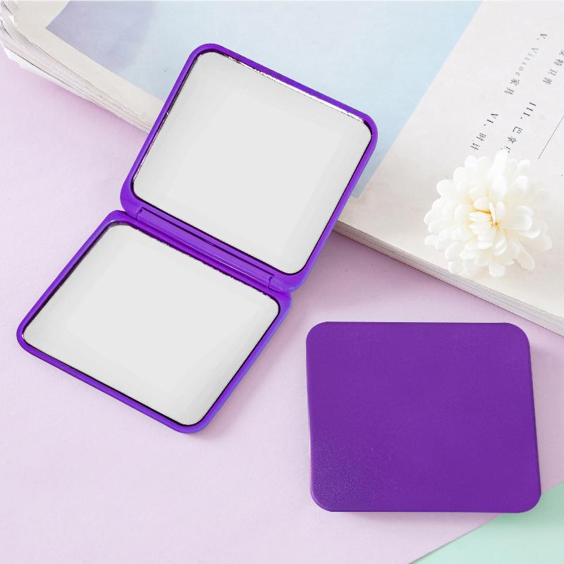 Klappbarer Schminkspiegel Hochauflösend Tragbarer Taschenspiegel Doppelseitiger Damen-Schminkspiegel Rechteckig Kosmetik Make-up Waschtisch