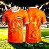 2026Niederlande Fußballtrikot Lässig Atmungsaktiv Kurzarm Sommer Herren Fitnessstudio Sport Training Fußball T-Shirt Damen T-Shirt