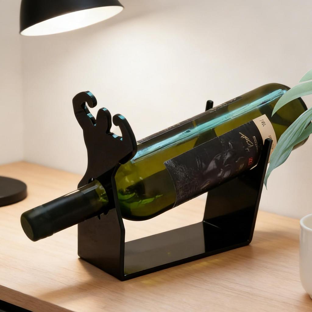 Wine Racks Acrylic Storage Shelf Display Stand Strong Man Design Bottle Wine Holders for Home Kitchen Bar Dining Table Party