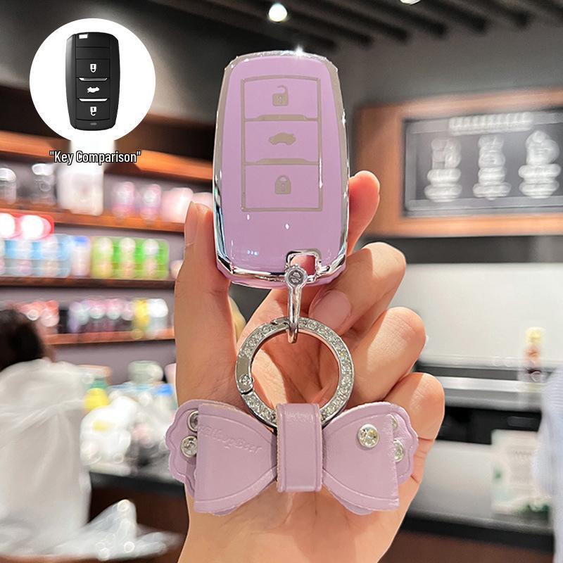 Changan Car Key Case: Compatible with Nuo, Mi Yu, Lumin, Benben, Eado, CS55, Yi Dong DT - 35 Shell Bag for Women.