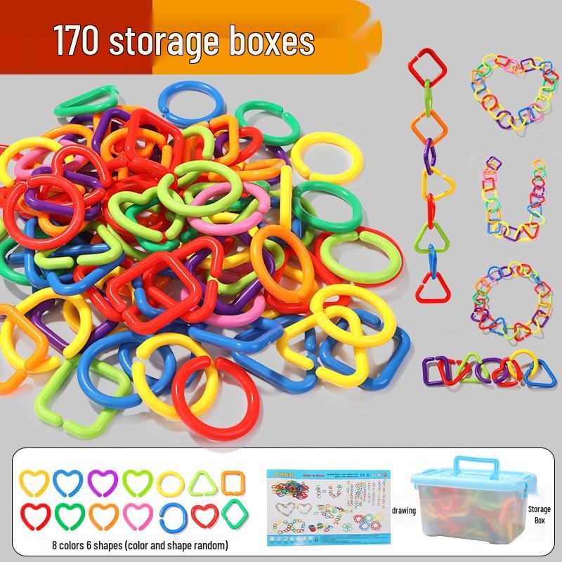 Educational Geometric Building Block Necklace Toy for Kids