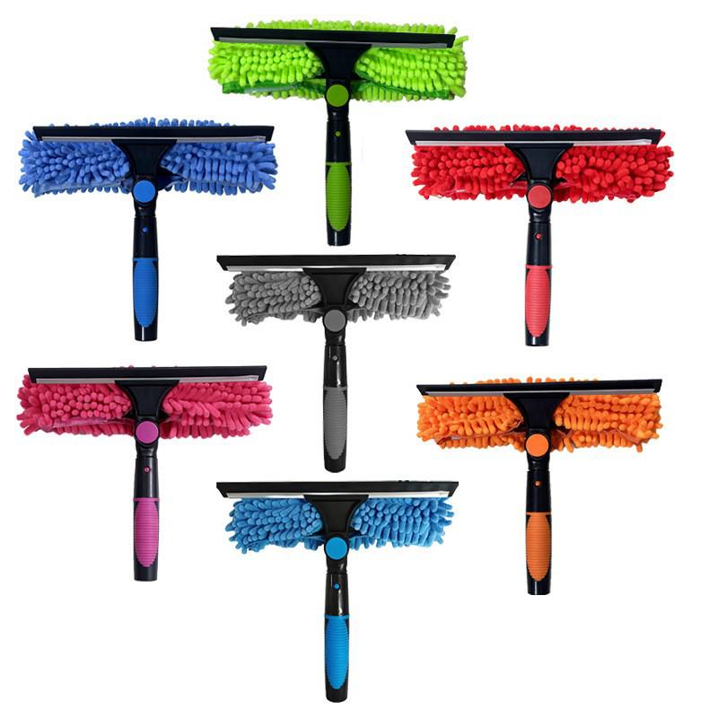 2-in-1 Double-sided High-rise Window Cleaning Squeegee and Wiper