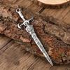 Punk Personality Retro Viking Sun Moon Sword Women's Hair Hairpin Niche Fashion Daily Hair Hairpin Ancient Style Clothing Match
