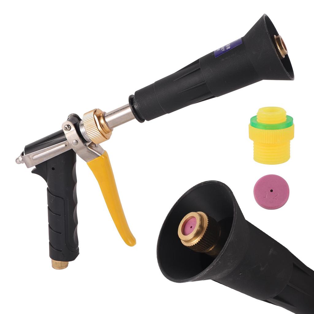 Pistol de pulverizare de înaltă presiune, din oțel inoxidabil, pentru grădină, livadă, gazon, pulverizator, pulverizator, cu volum mare de apă, aspersor pentru irigare, 1 buc.