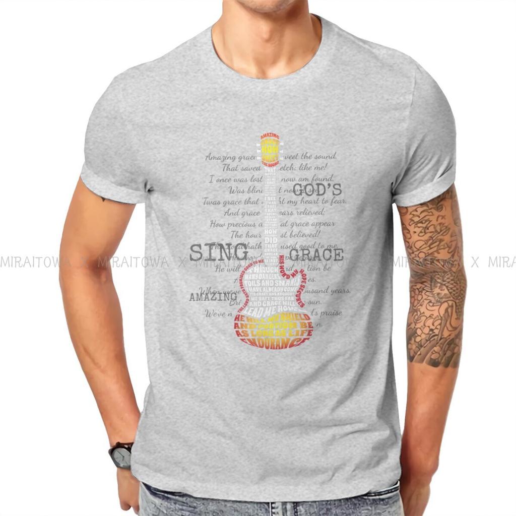 Guitar Rock Man TShirt Christian Band Fashion T Shirt Graphic Streetwear New Trend