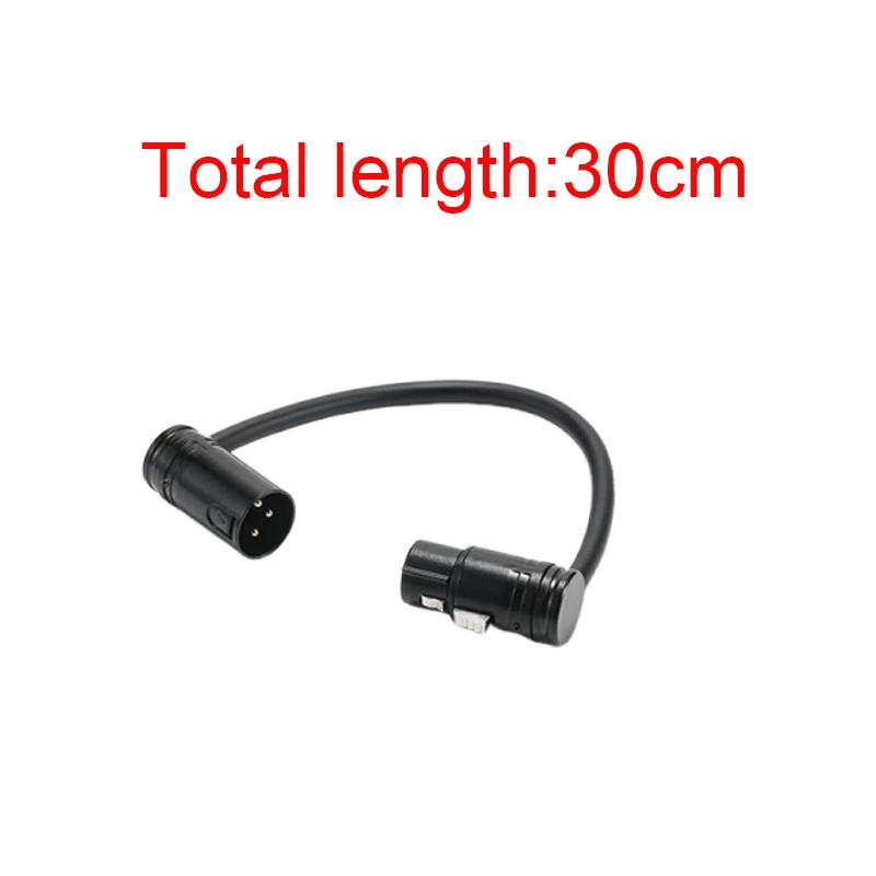 3-Pin Xlr Male To Male 90° Right Angle Adjustable Patch Cable Gold Plated Low Profile Short For Studio Mixer Rack